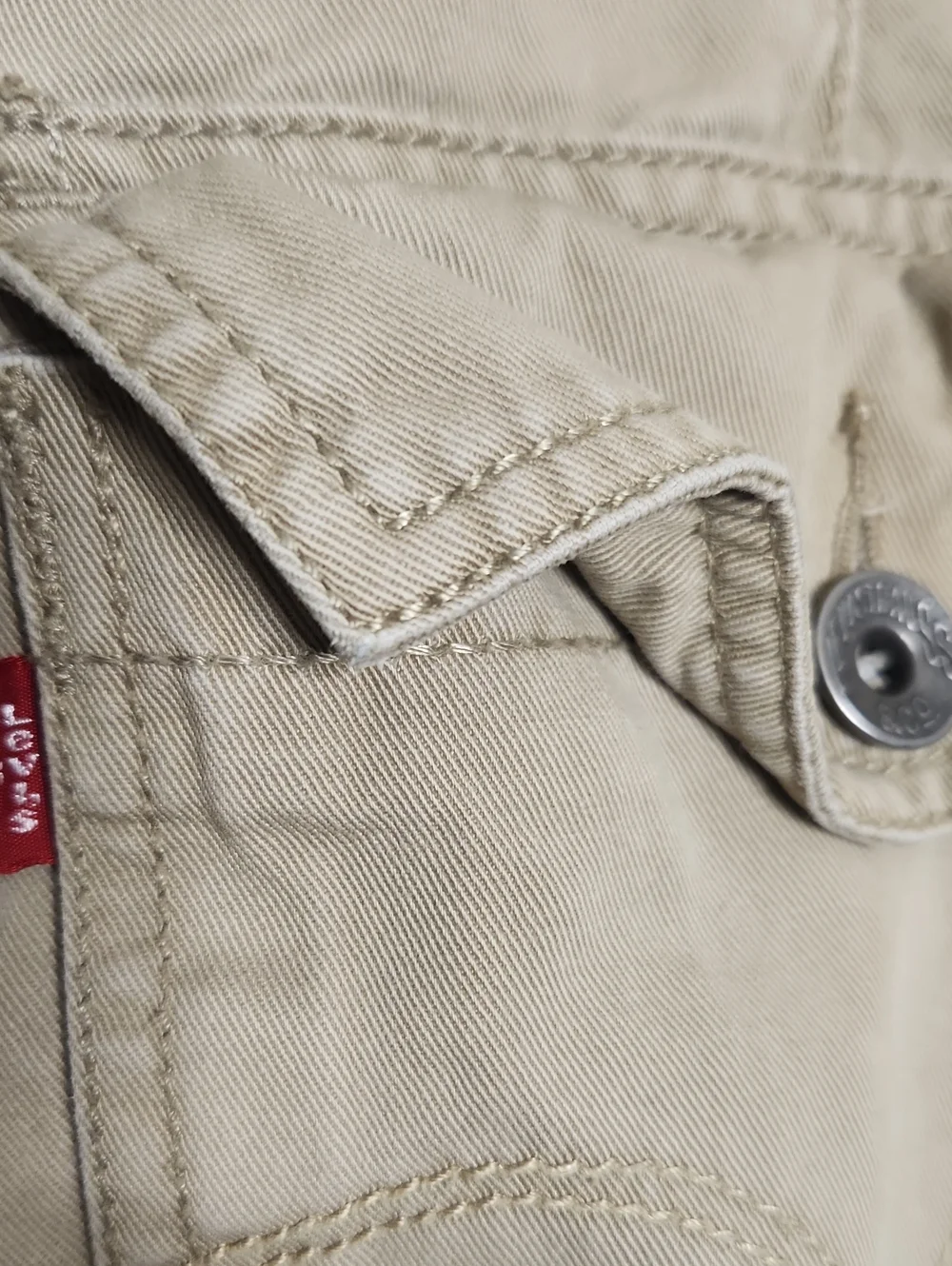 Men's Baggy Levis Cargo Loose Straight Y2K Pants - Khaki